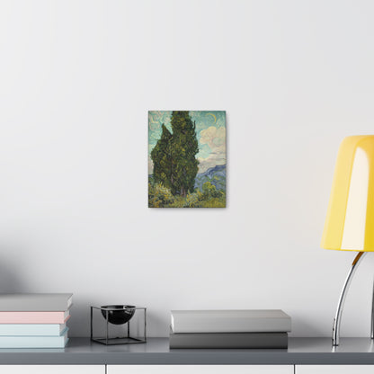Cypresses by Vincent Van Gogh - Canvas Print
