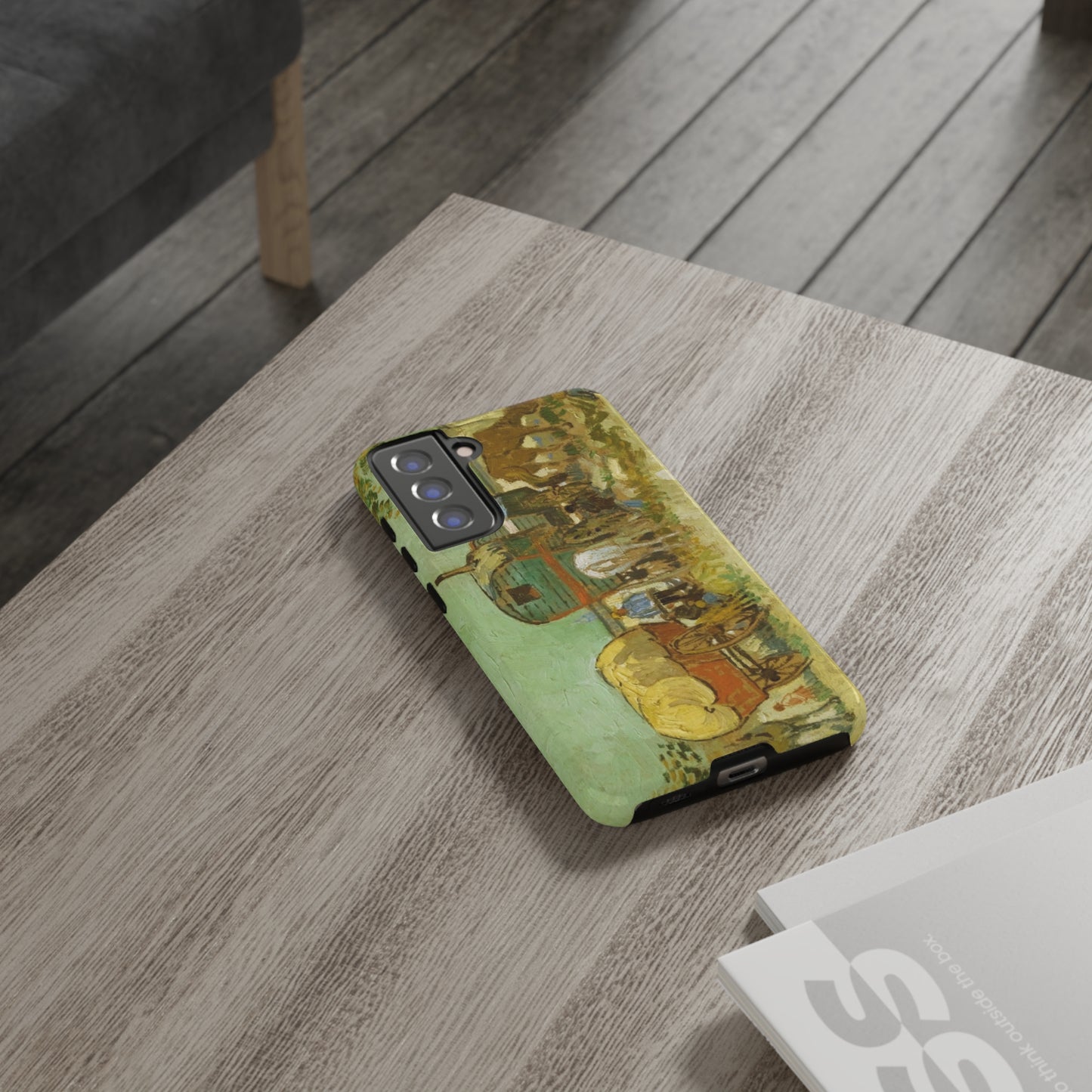 Encampment of Gypsies with Caravans by Vincent Van Gogh - Cell Phone Case