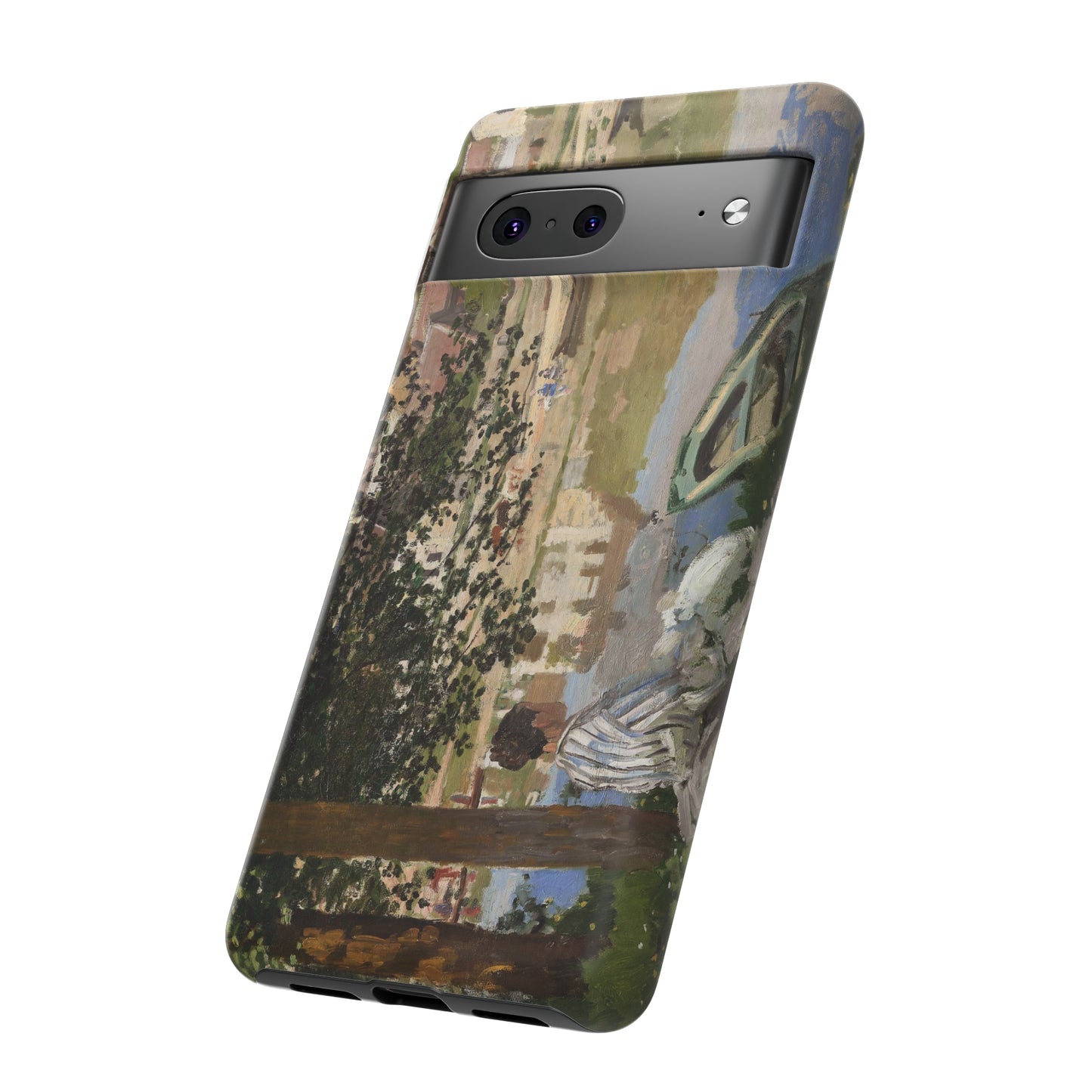 On the Bank of the Seine by Claude Monet - Cell Phone Case