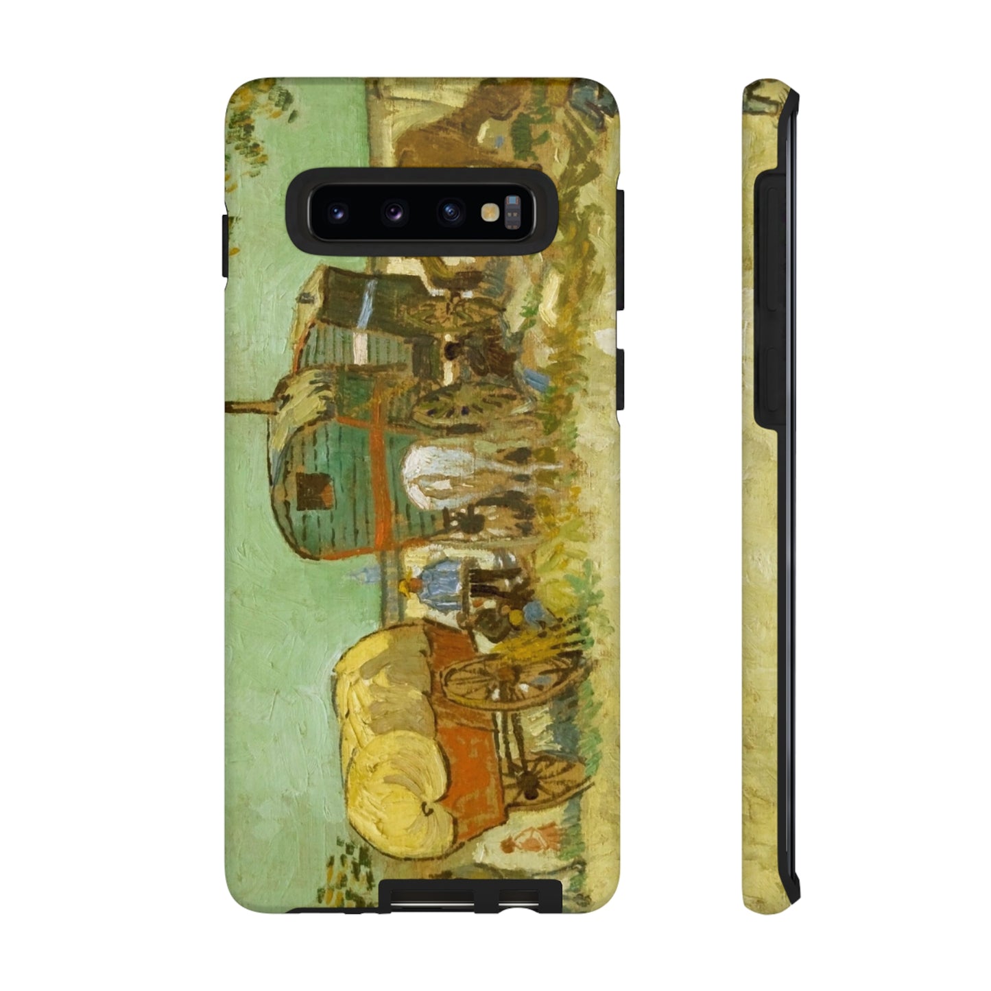Encampment of Gypsies with Caravans by Vincent Van Gogh - Cell Phone Case