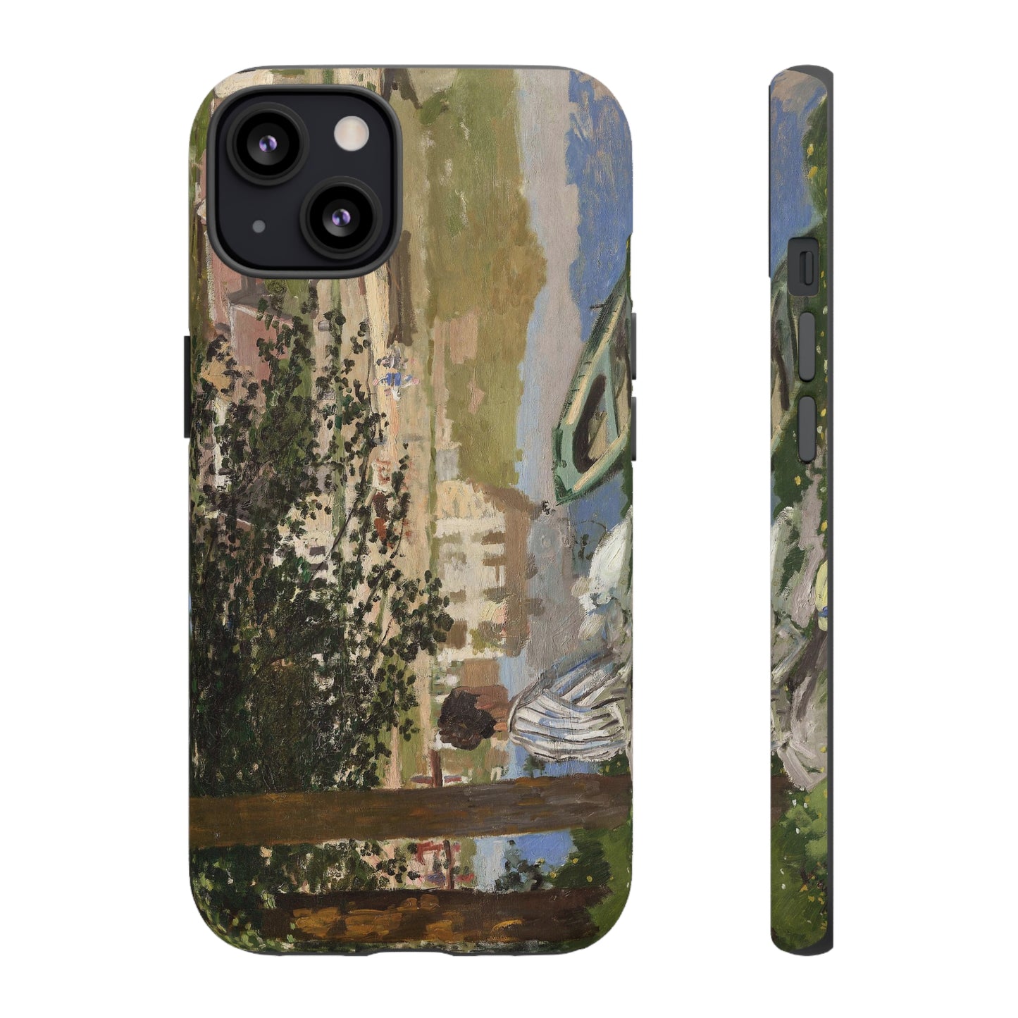 On the Bank of the Seine by Claude Monet - Cell Phone Case