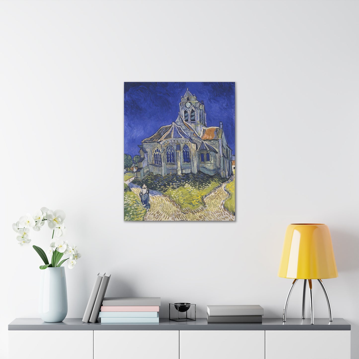 The Church in Auvers sur Oise by Vincent Van Gogh - Canvas Print