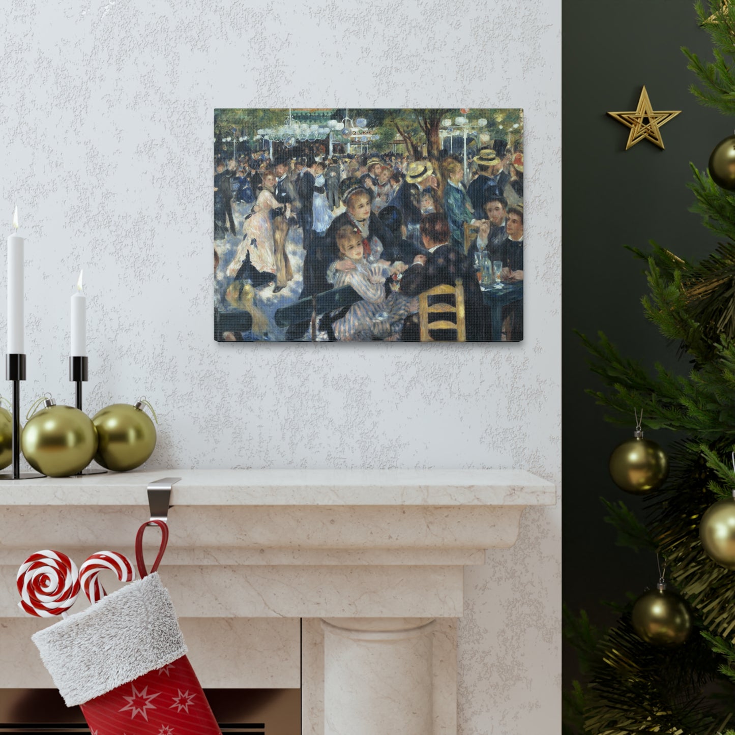 Dance at Le Moulin de la Galette by Pierre-Auguste Renoir - Canvas Print