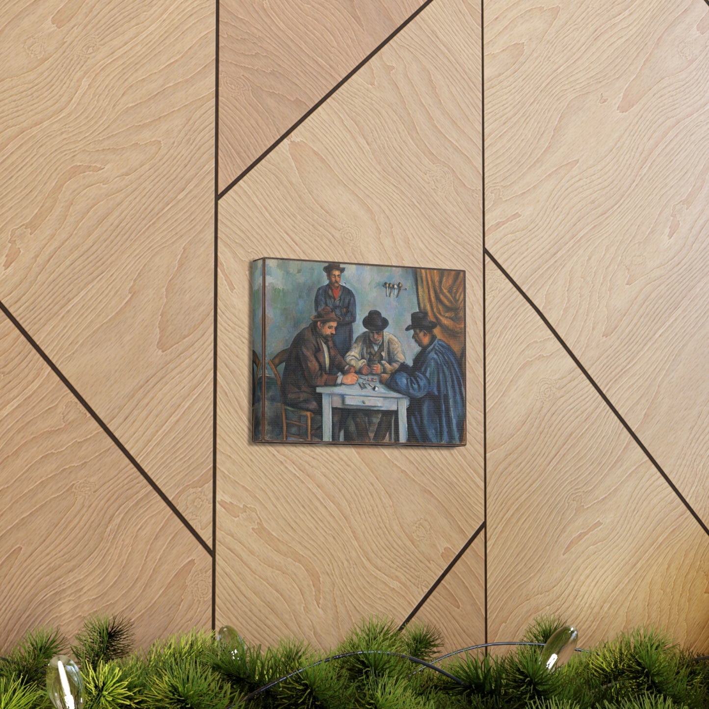 Les Joueurs de Cartes by Paul Cezanne - Canvas Print