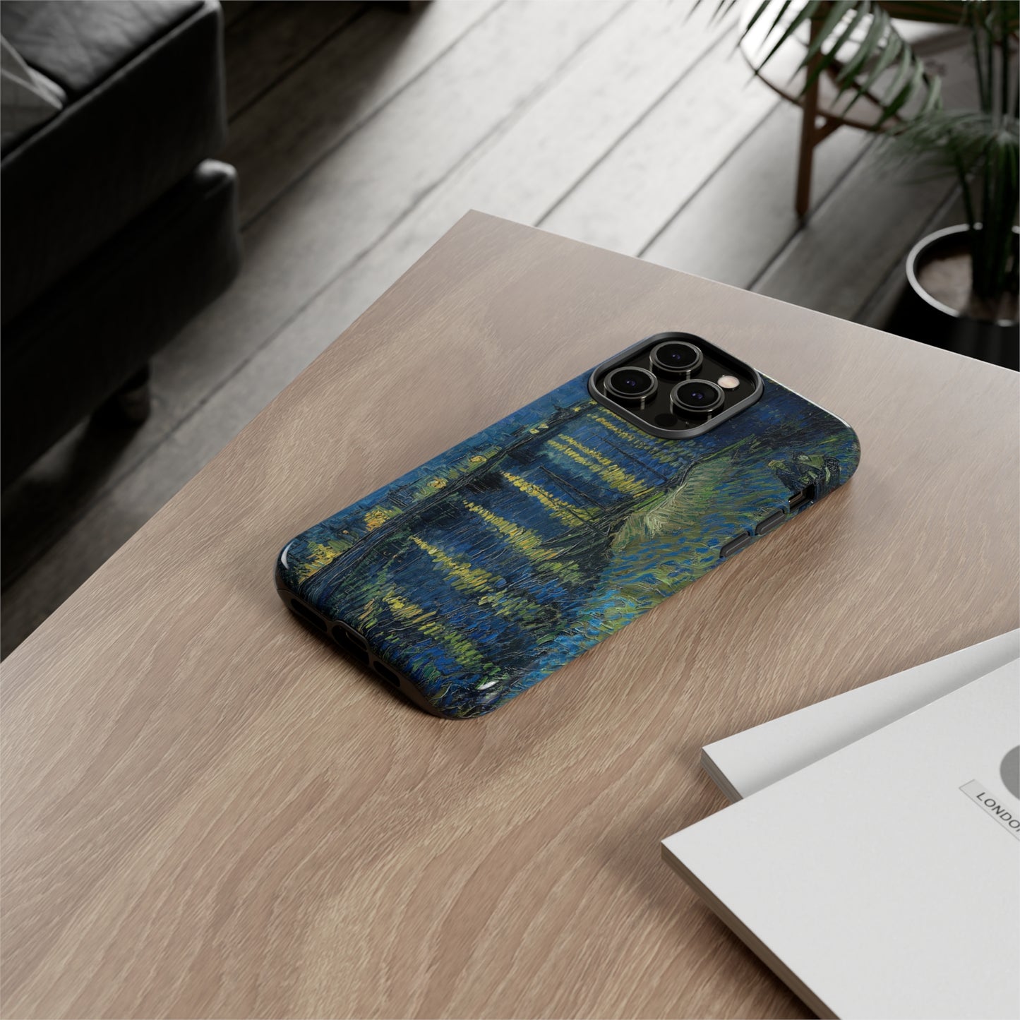 Starry Night over the Rhone by Vincent Van Gogh - Cell Phone Case