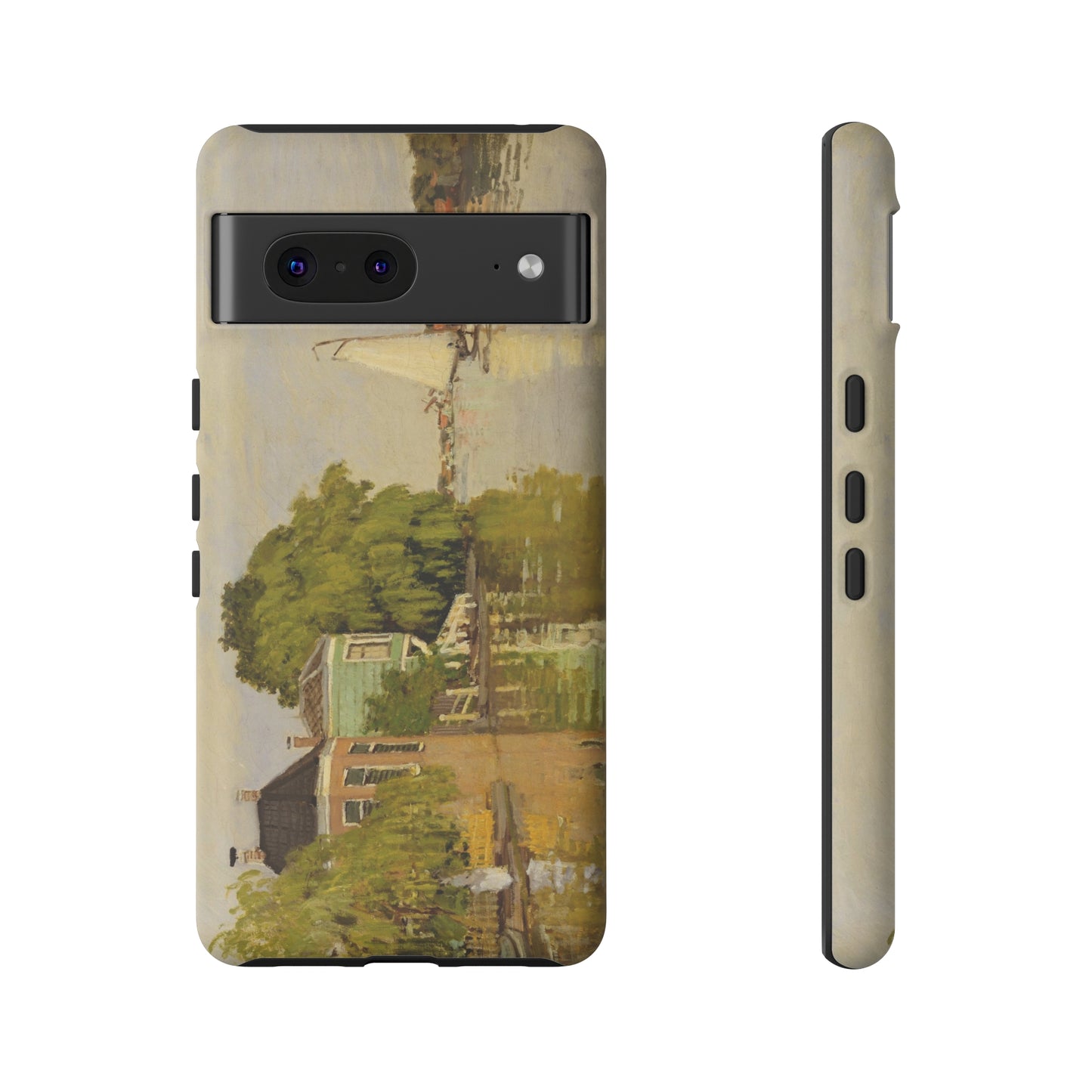 Houses on the Achterzaan by Claude Monet - Cell Phone Case