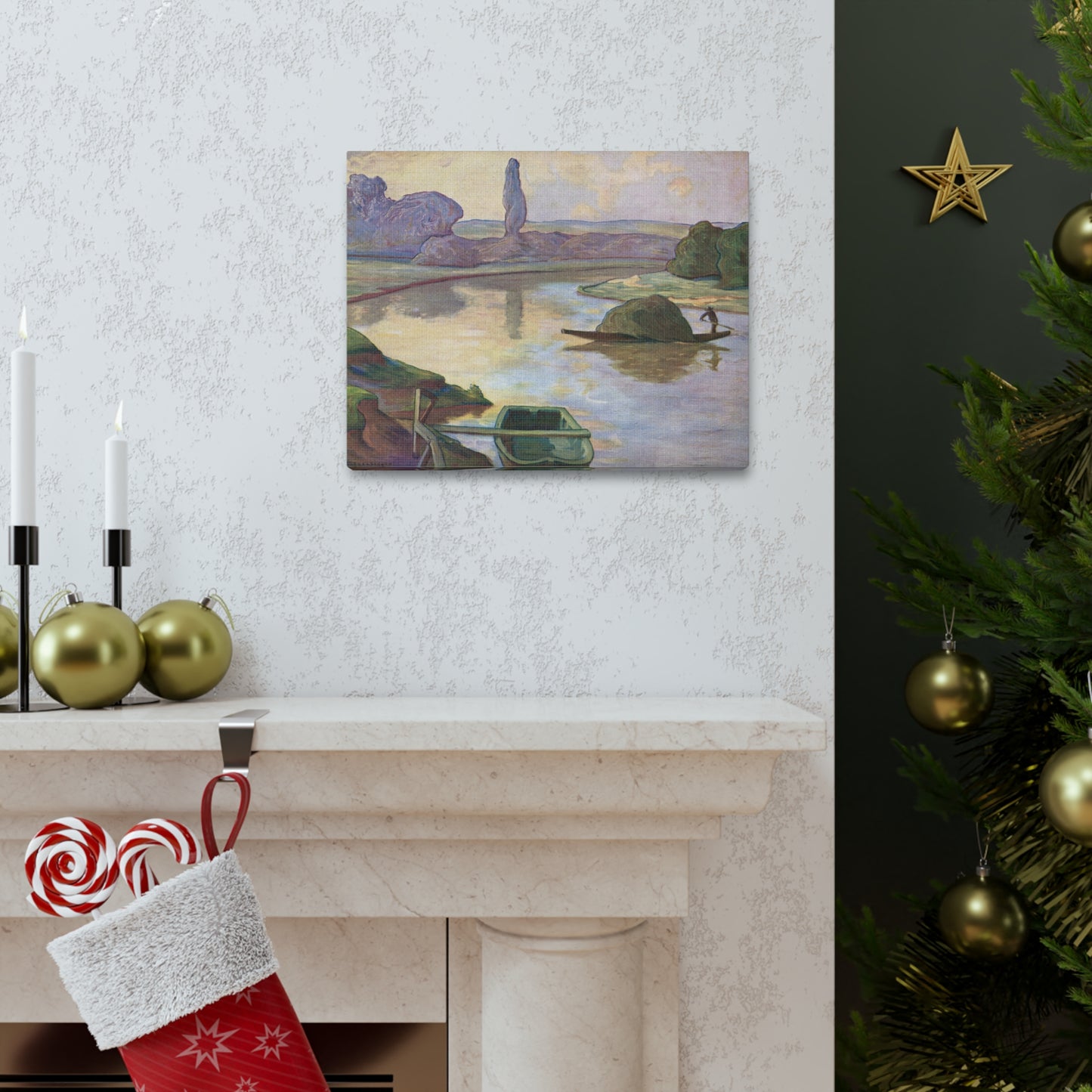 Islands in the Rhine river near to Strasbourg by Rene Schutzenberger - Canvas Print