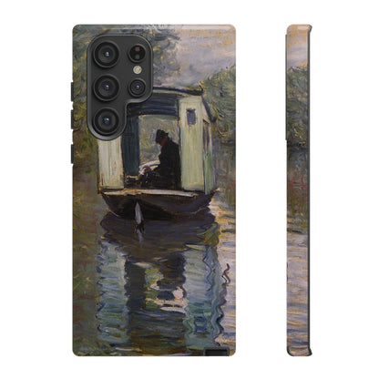 The Studio Boat by Claude Monet - Cell Phone Case