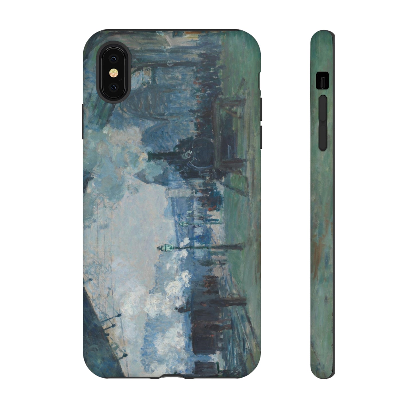 Arrival of the Normandy Train by Claude Monet - Cell Phone Case