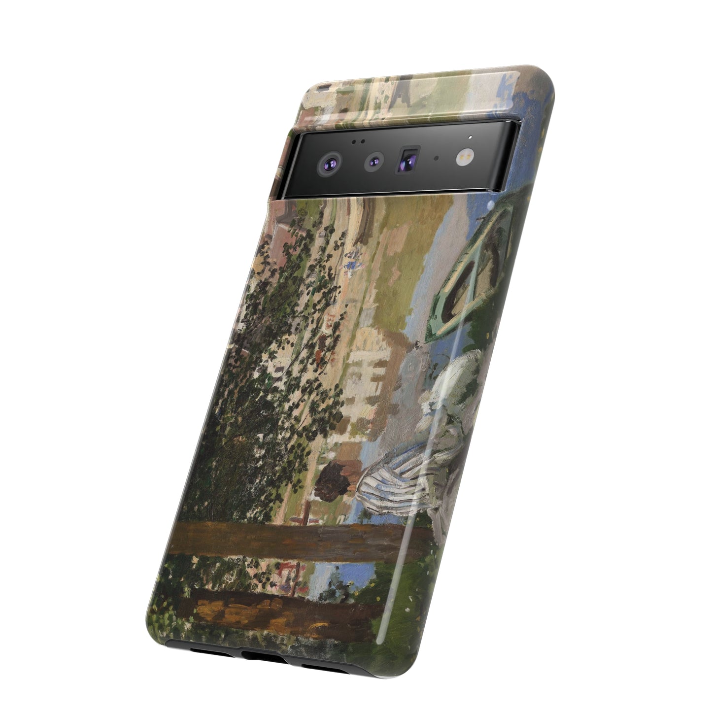 On the Bank of the Seine by Claude Monet - Cell Phone Case