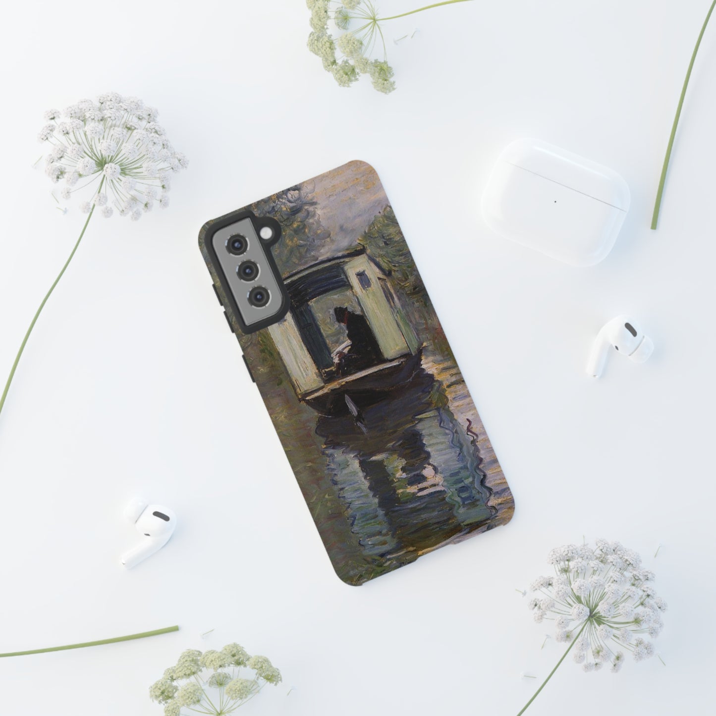 The Studio Boat by Claude Monet - Cell Phone Case