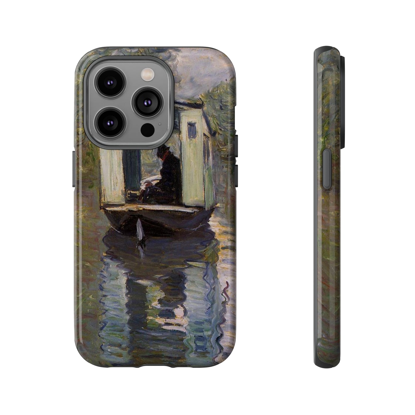 The Studio Boat by Claude Monet - Cell Phone Case