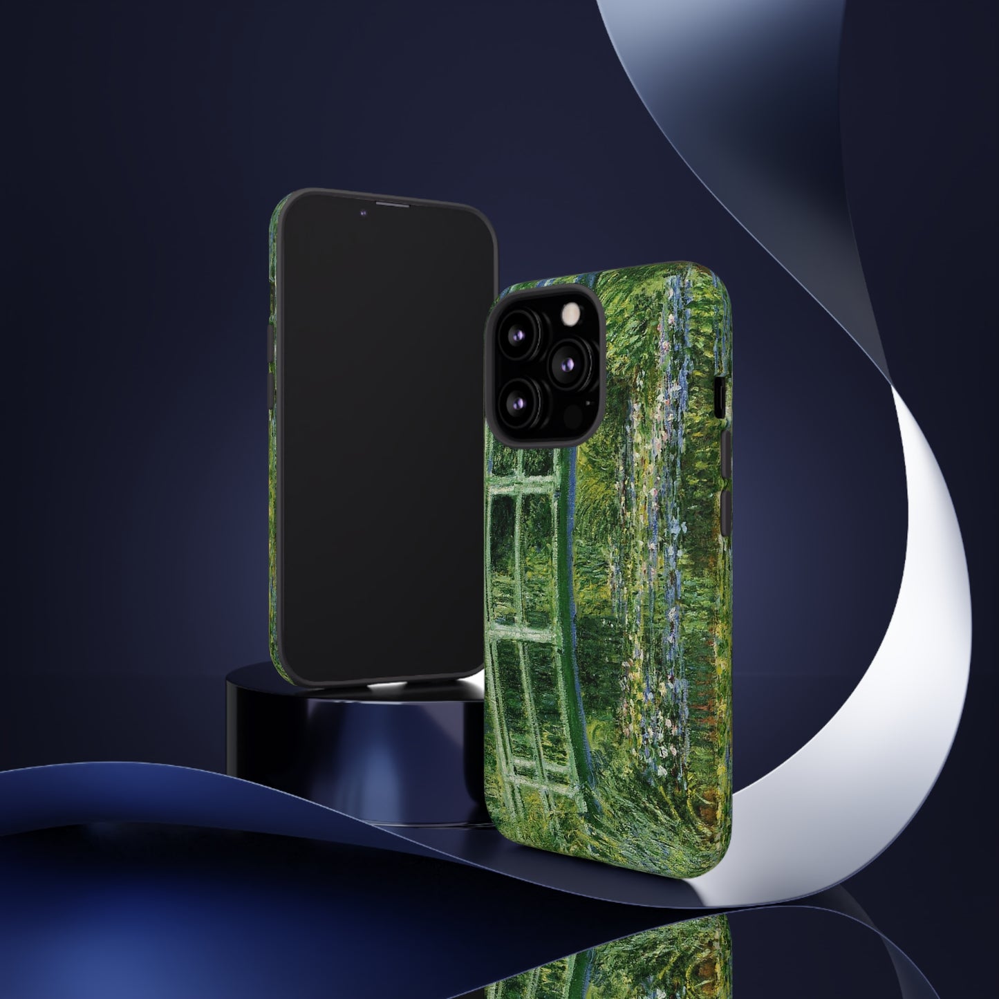 Water Lilies and a Japanese Bridge by Claude Monet - Cell Phone Case