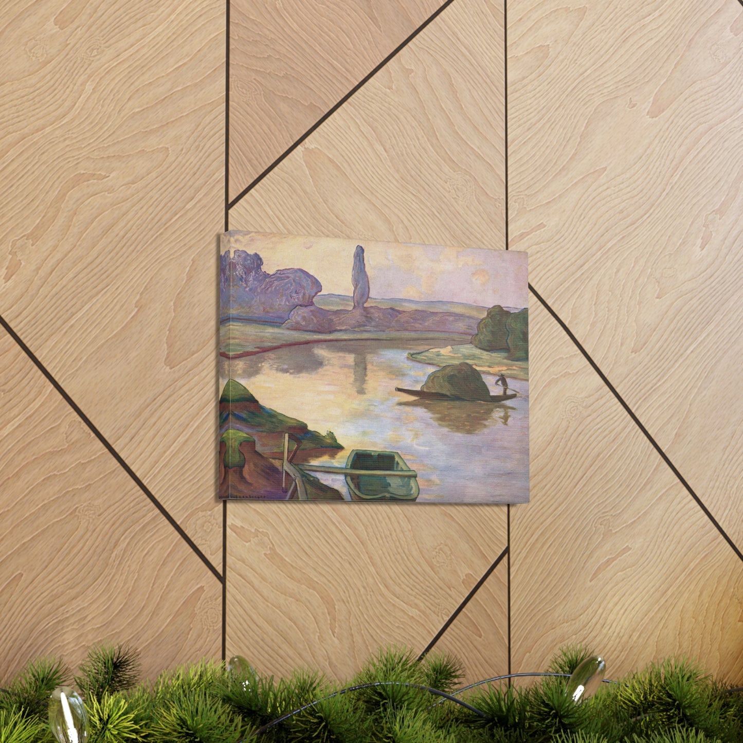 Islands in the Rhine river near to Strasbourg by Rene Schutzenberger - Canvas Print