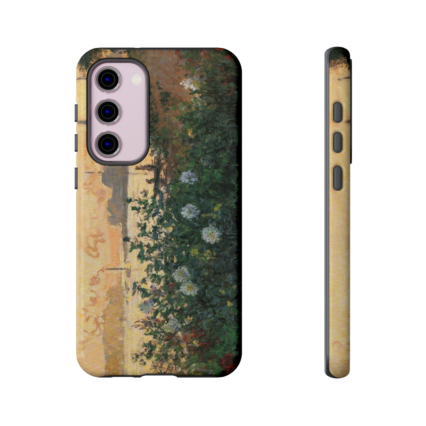 Flowered Riverbank, Argenteuil by Claude Monet - Cell Phone Case