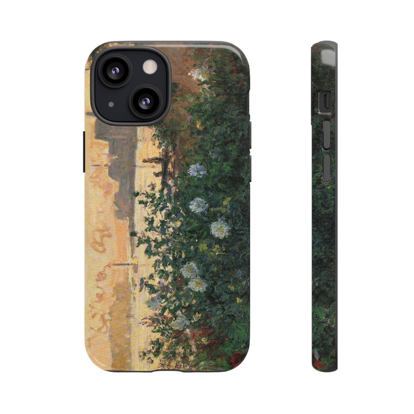 Flowered Riverbank, Argenteuil by Claude Monet - Cell Phone Case