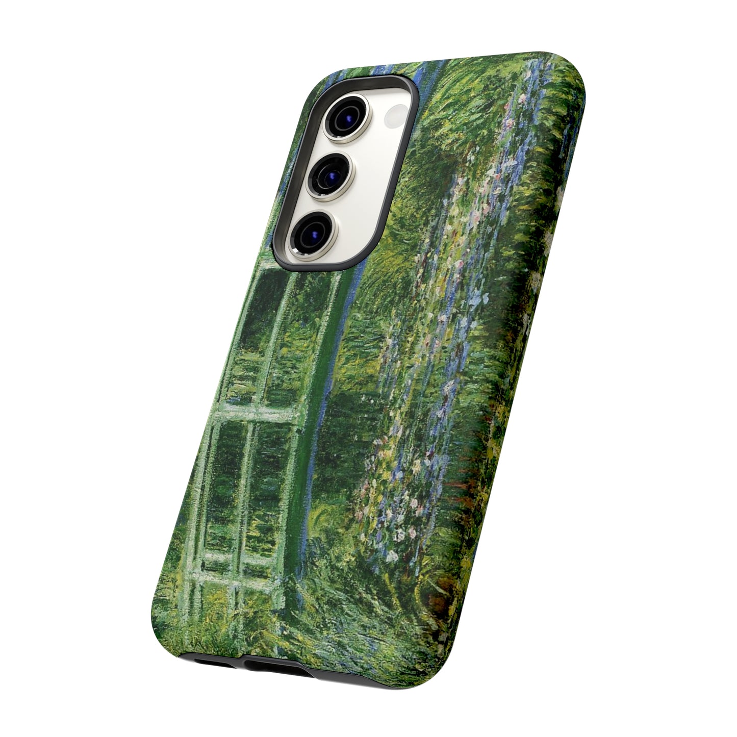 Water Lilies and a Japanese Bridge by Claude Monet - Cell Phone Case