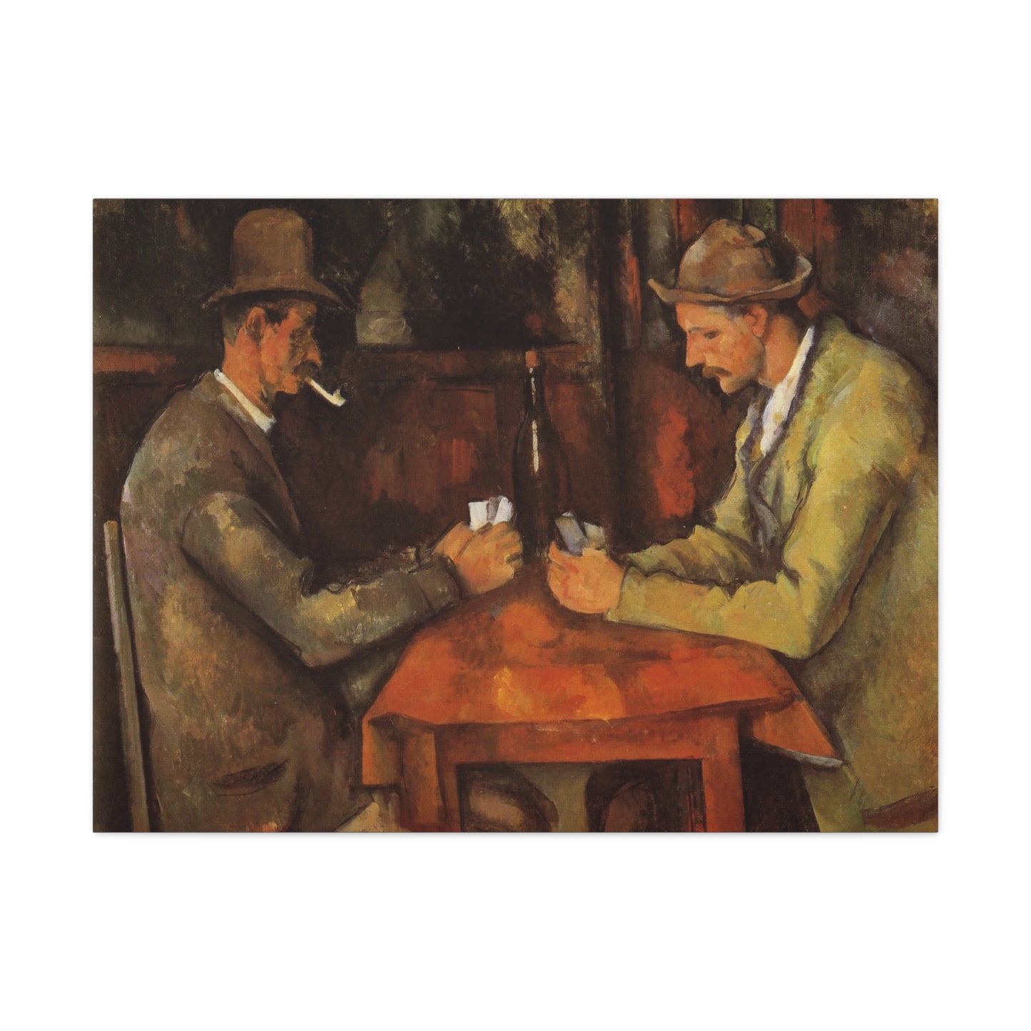 The Card Players by Paul Cezanne - Canvas Print