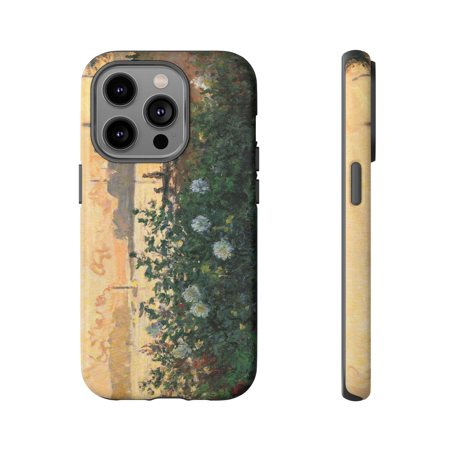 Flowered Riverbank, Argenteuil by Claude Monet - Cell Phone Case