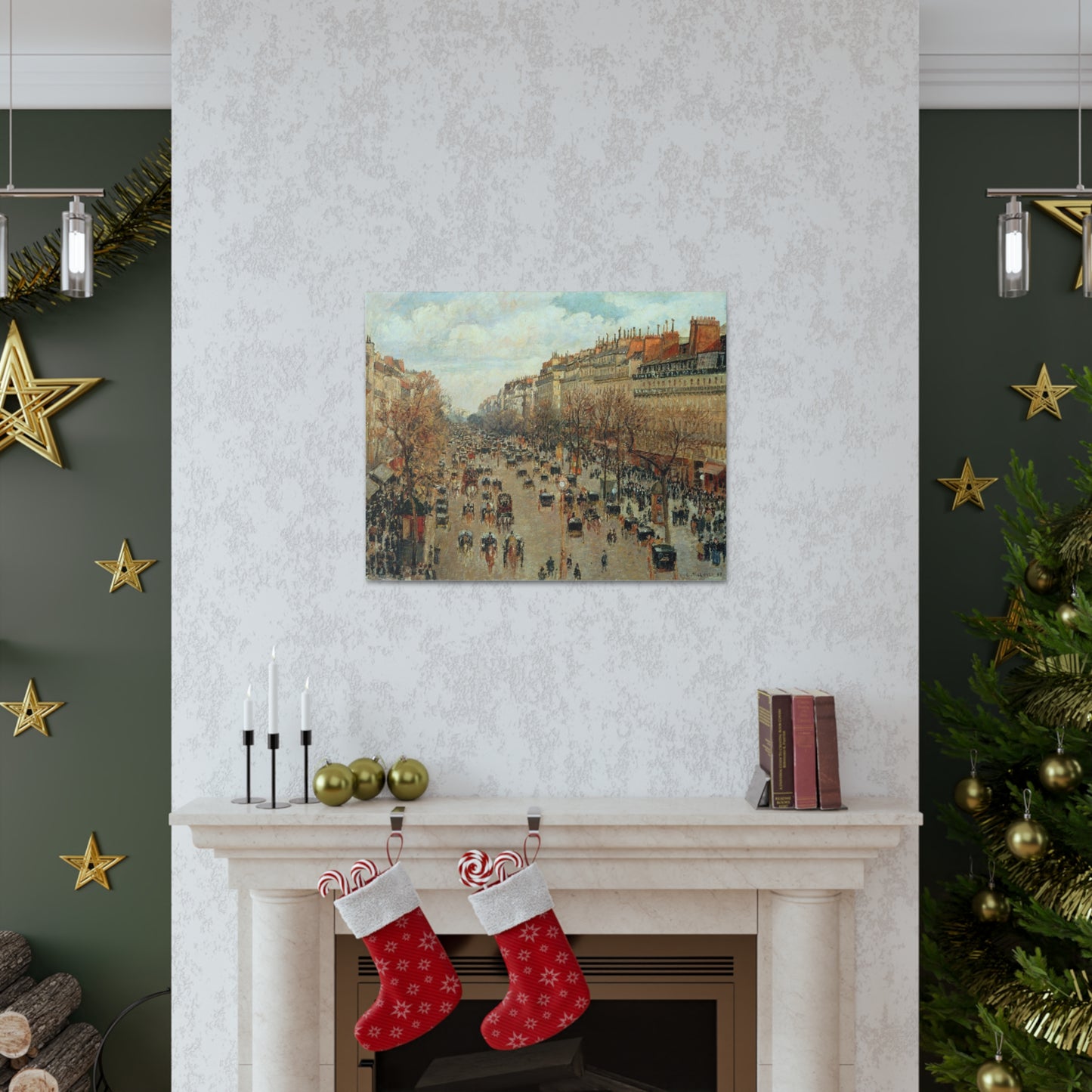 Boulevard Montmartre by Camille Pissarro - Canvas Print