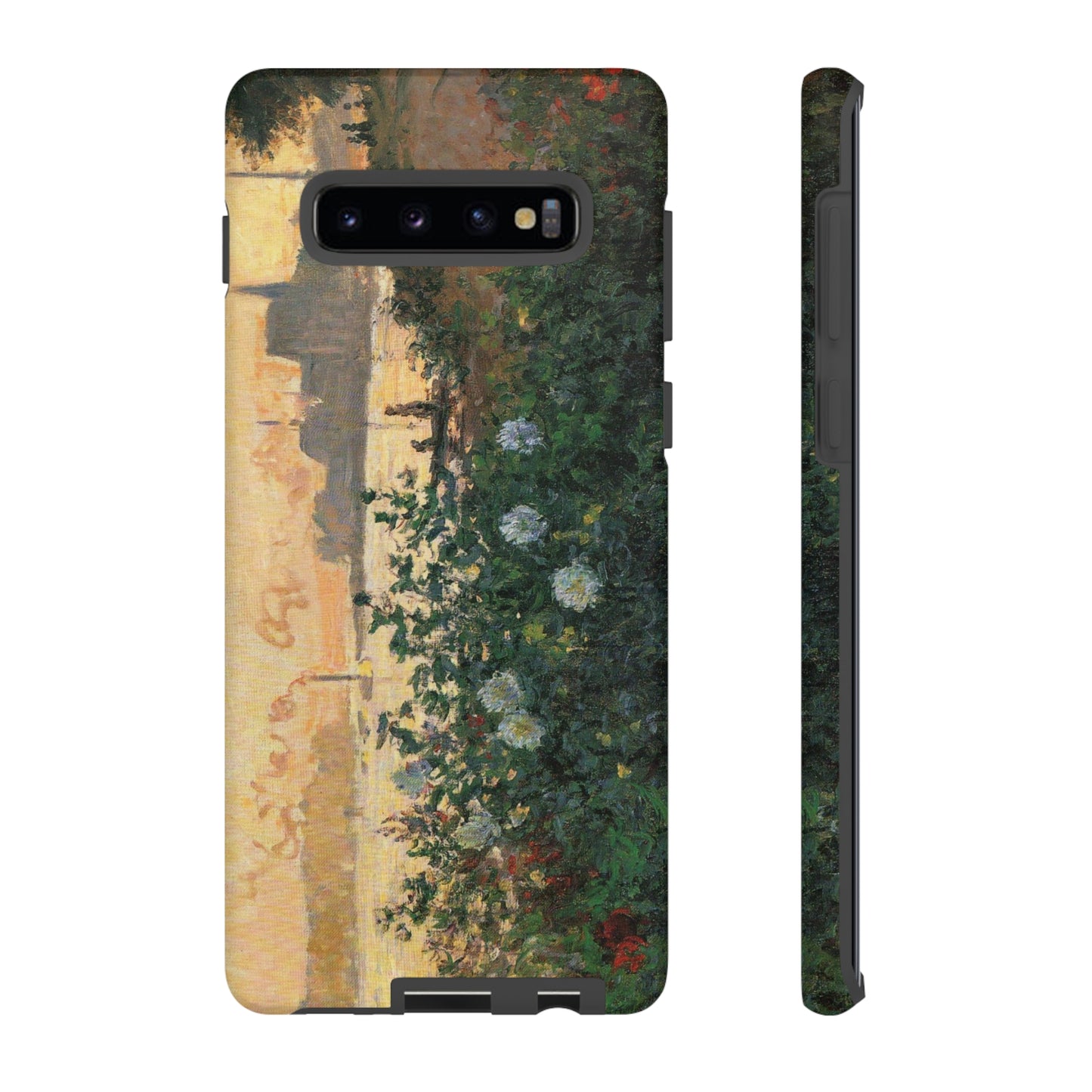 Flowered Riverbank, Argenteuil by Claude Monet - Cell Phone Case