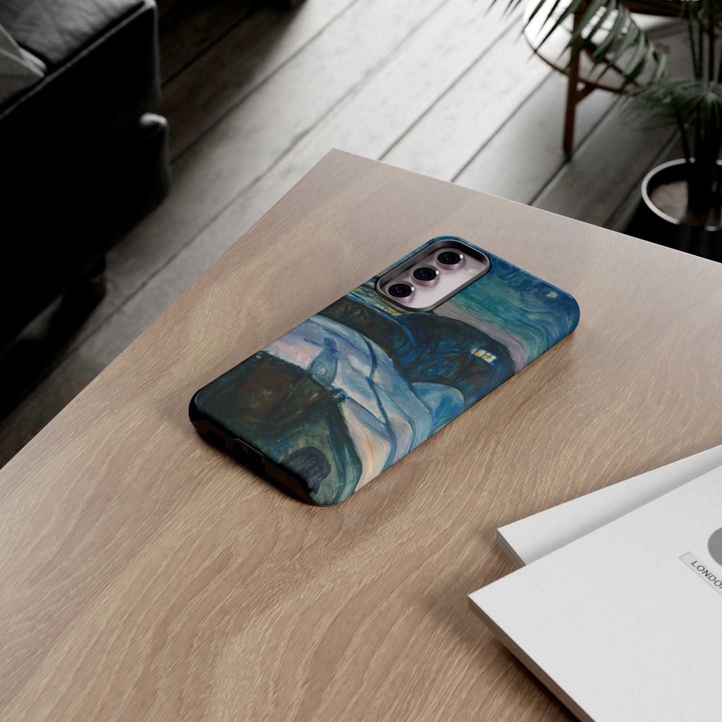 Starry Night by Edvard Munch - Cell Phone Case