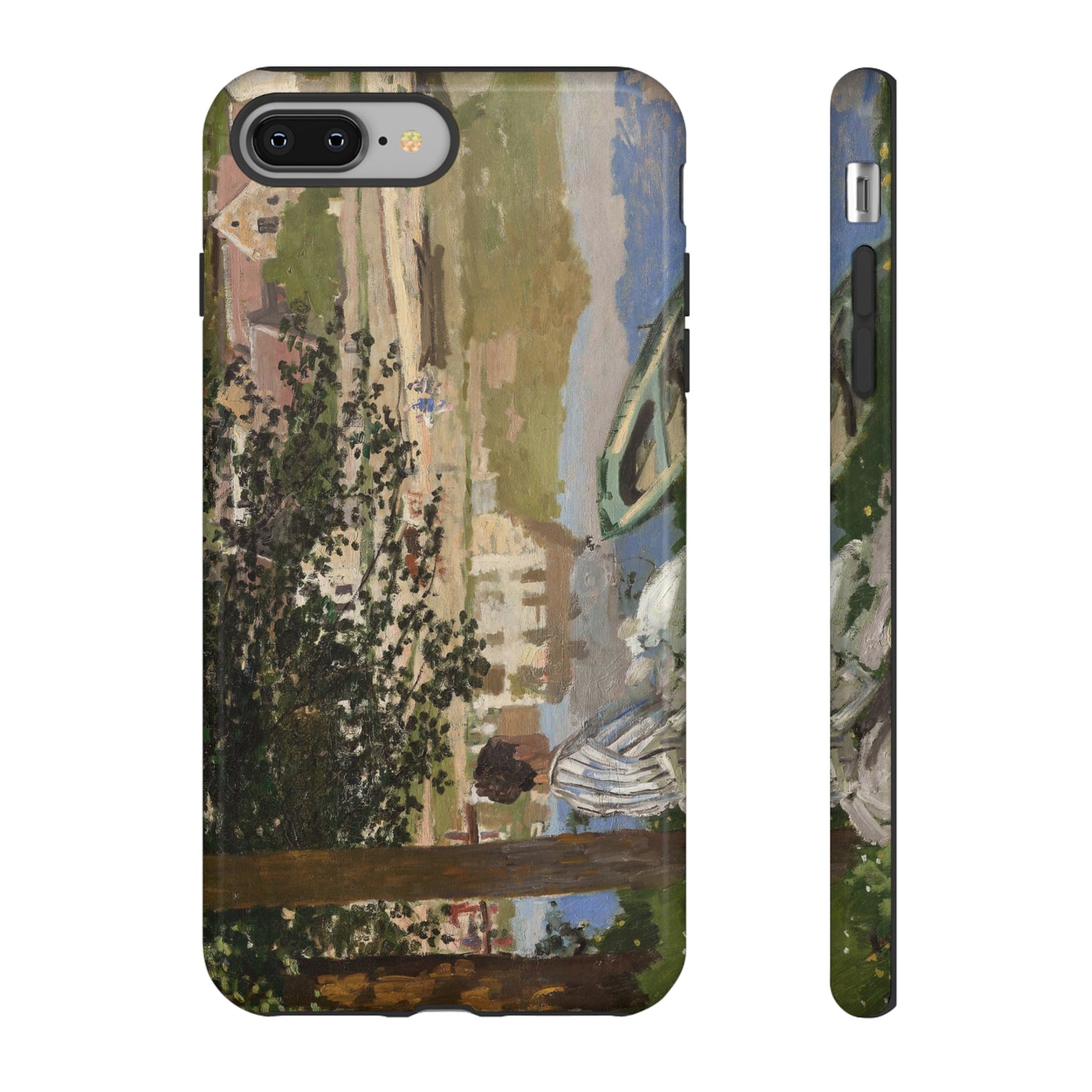 On the Bank of the Seine by Claude Monet - Cell Phone Case