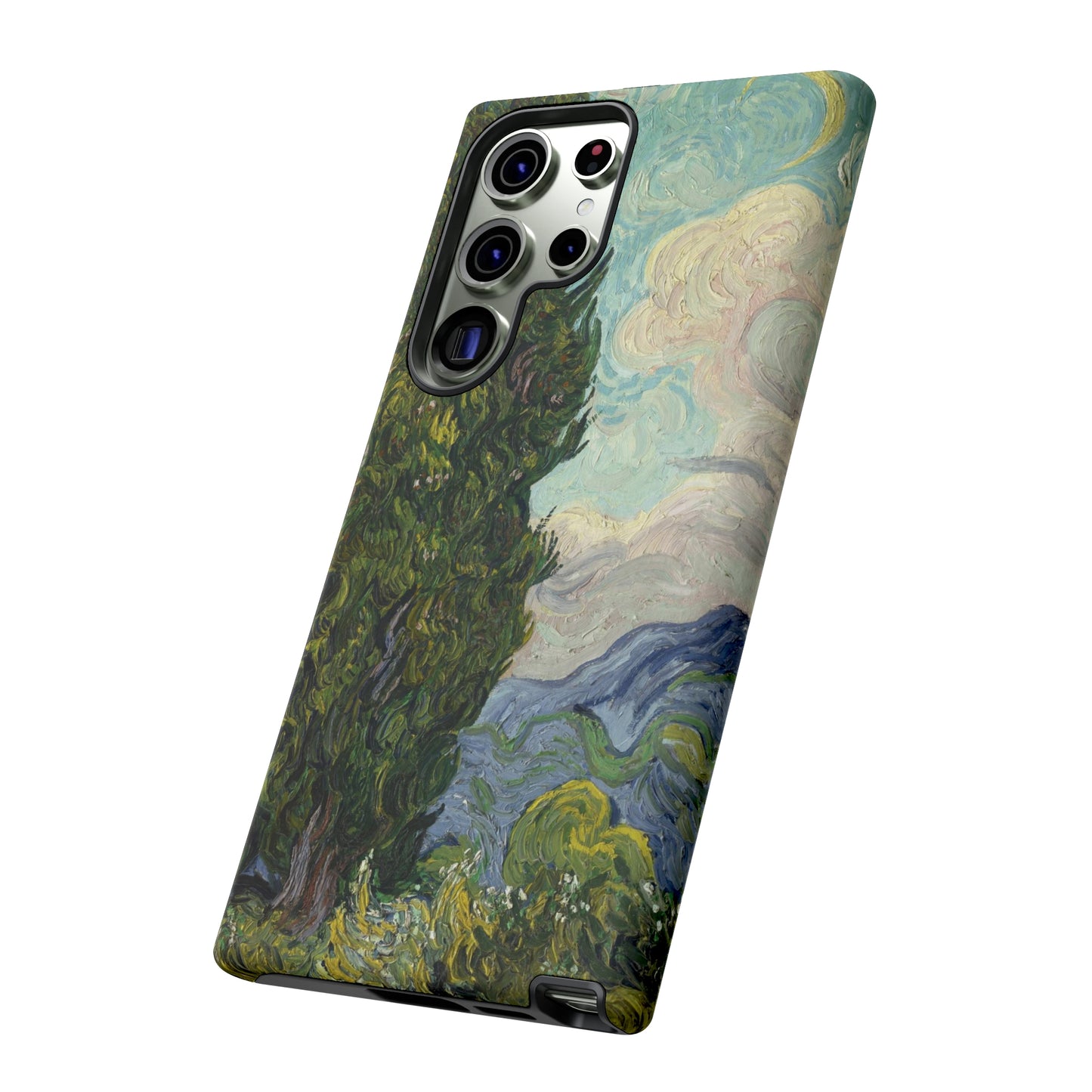 Cypresses by Vincent Van Gogh - Cell Phone Case