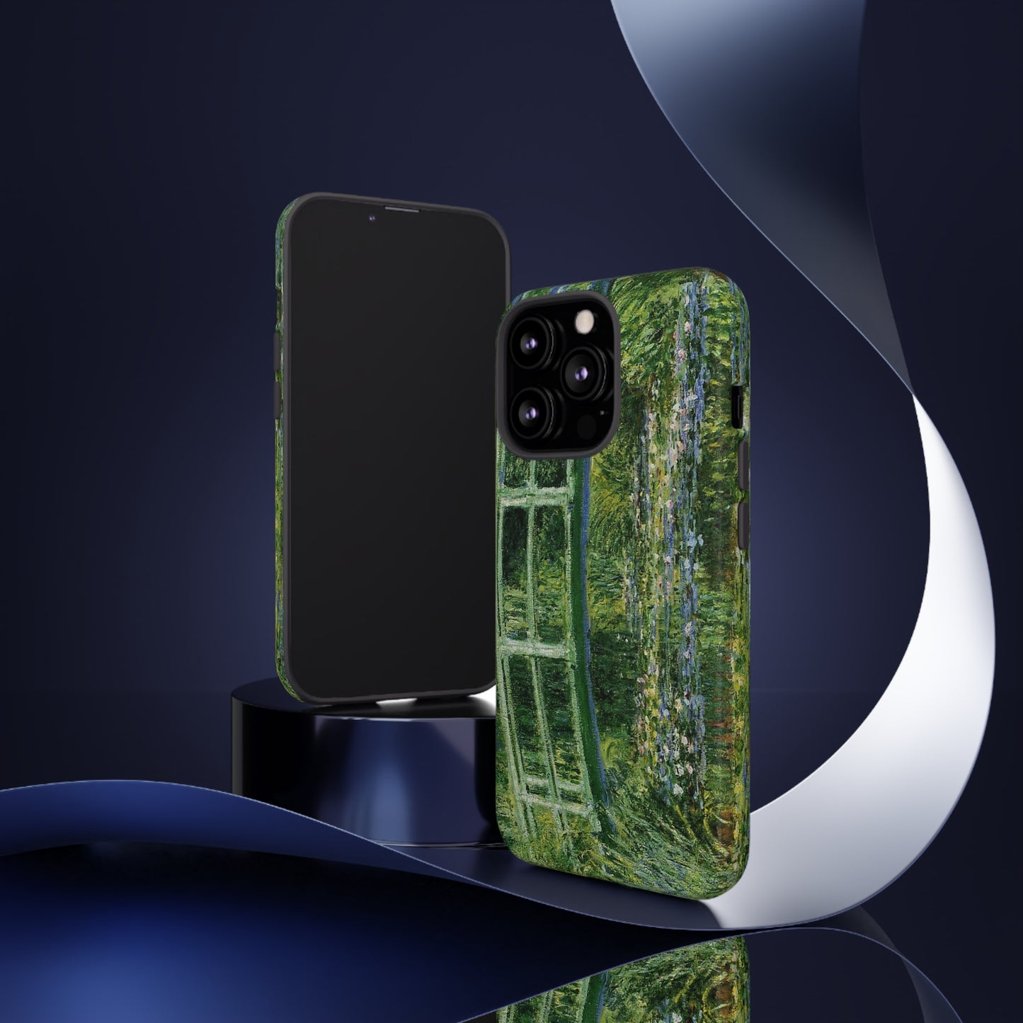Water Lilies and a Japanese Bridge by Claude Monet - Cell Phone Case