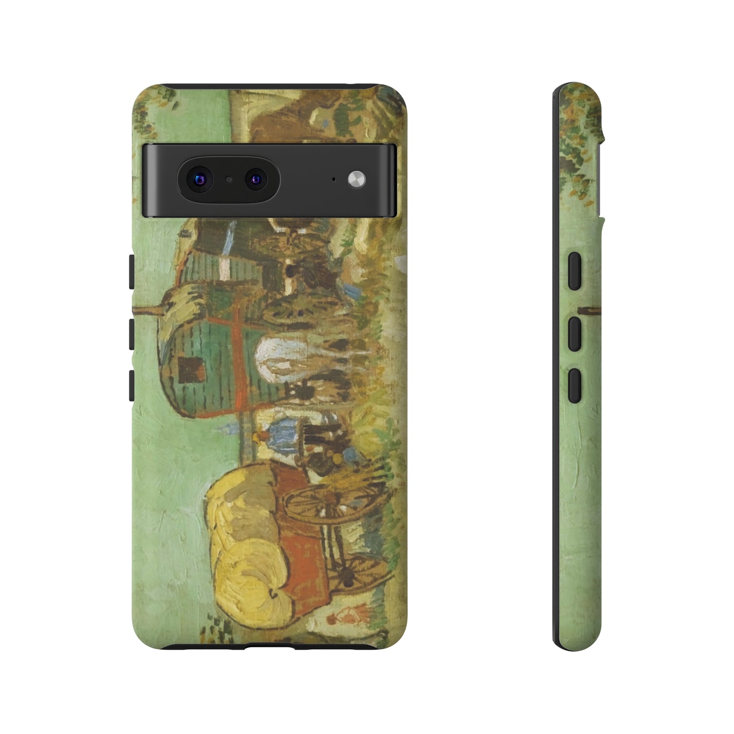 Encampment of Gypsies with Caravans by Vincent Van Gogh - Cell Phone Case