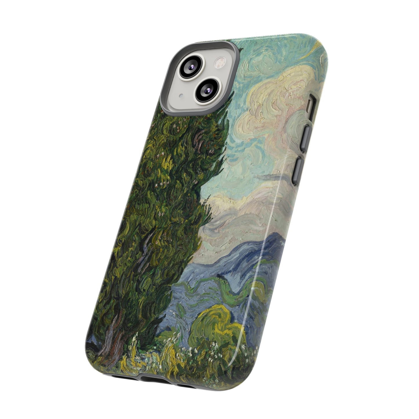 Cypresses by Vincent Van Gogh - Cell Phone Case
