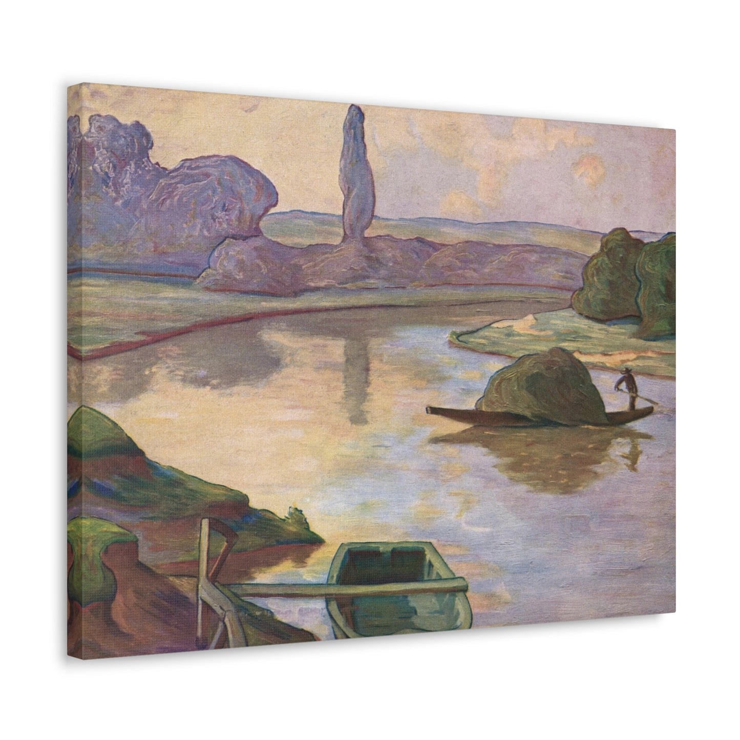 Islands in the Rhine river near to Strasbourg by Rene Schutzenberger - Canvas Print