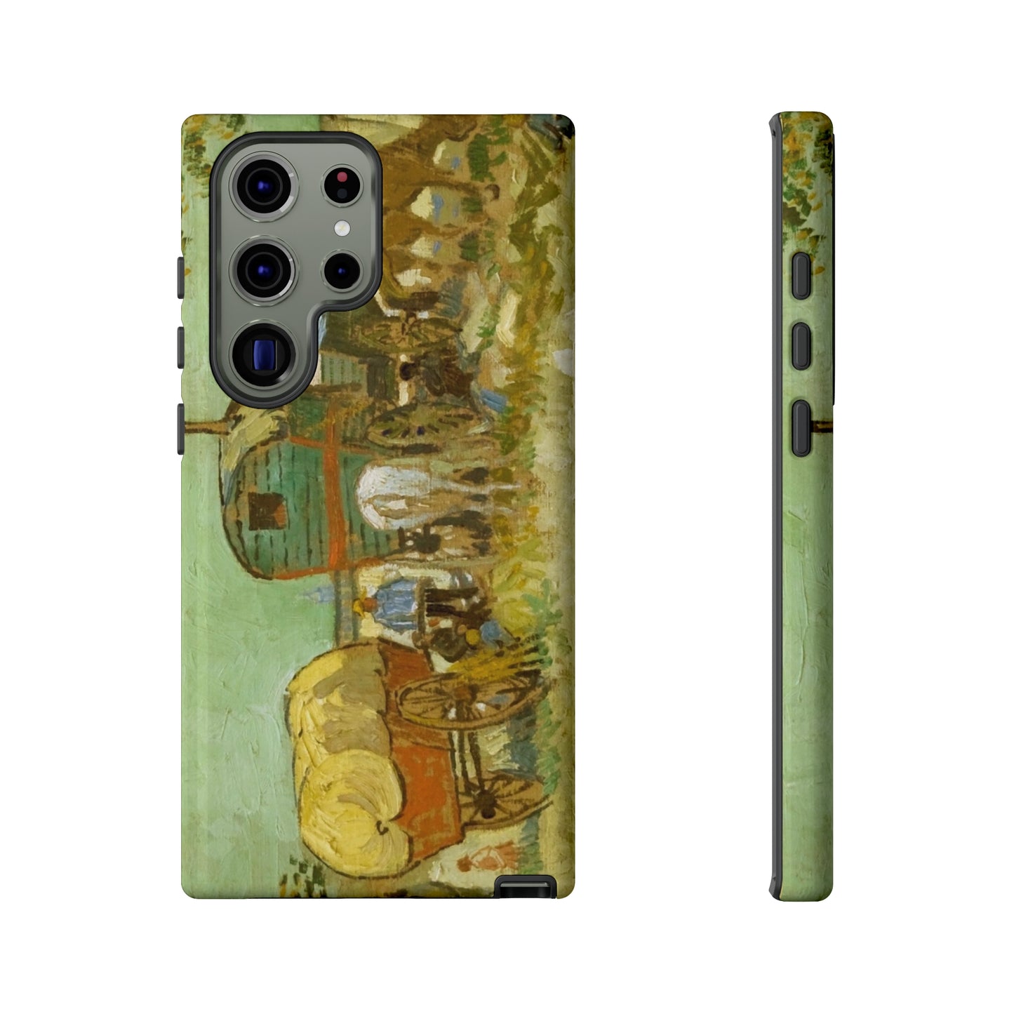 Encampment of Gypsies with Caravans by Vincent Van Gogh - Cell Phone Case