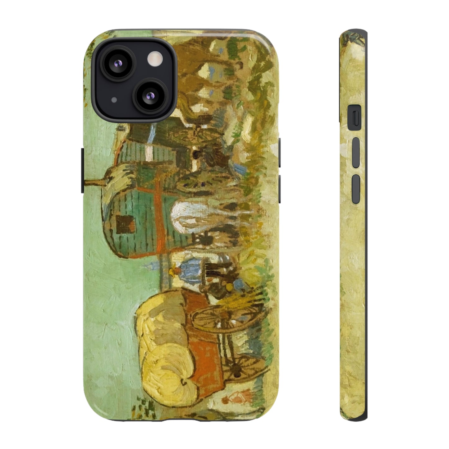 Encampment of Gypsies with Caravans by Vincent Van Gogh - Cell Phone Case