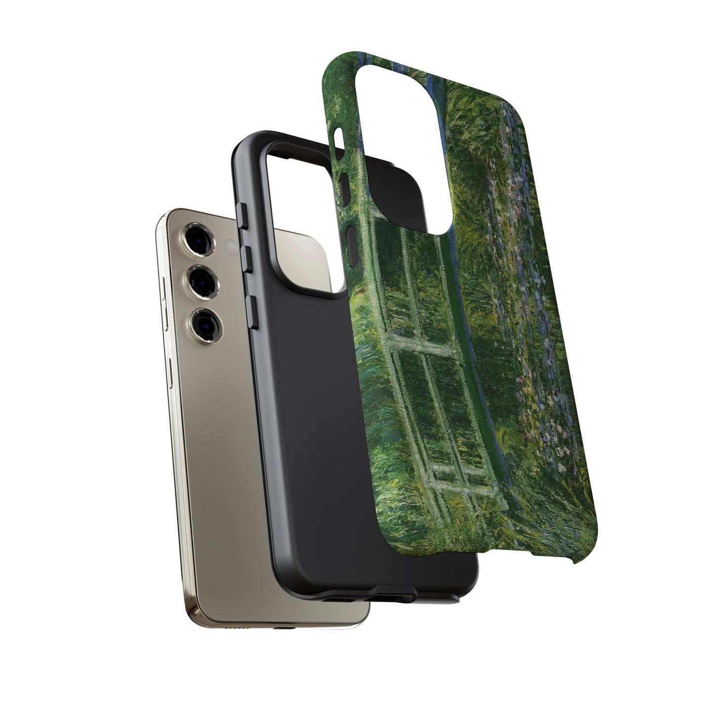 Water Lilies and a Japanese Bridge by Claude Monet - Cell Phone Case
