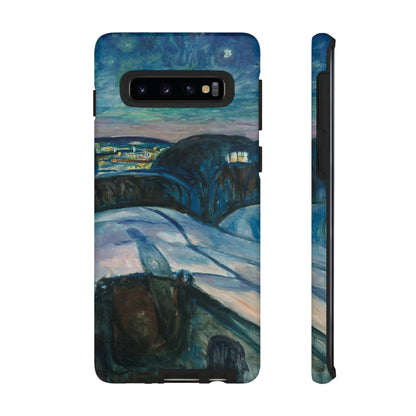 Starry Night by Edvard Munch - Cell Phone Case
