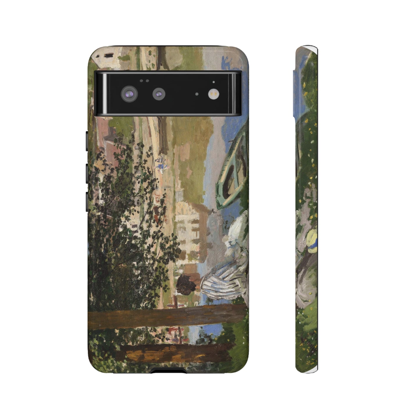 On the Bank of the Seine by Claude Monet - Cell Phone Case