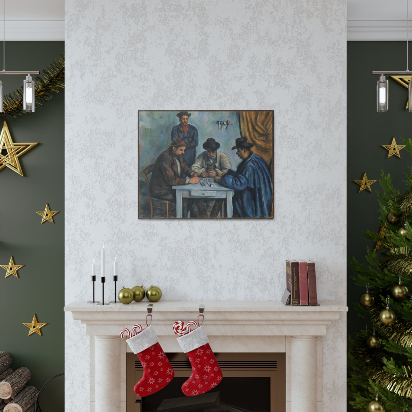 Les Joueurs de Cartes by Paul Cezanne - Canvas Print