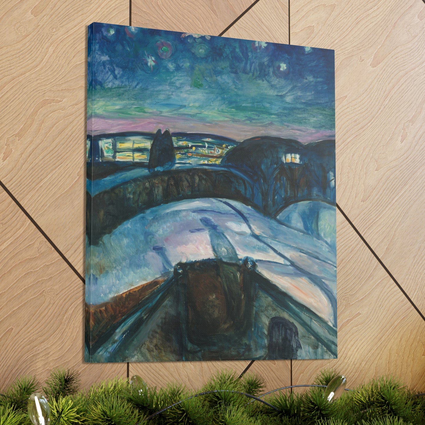 Starry Night by Edvard Munch - Canvas Print