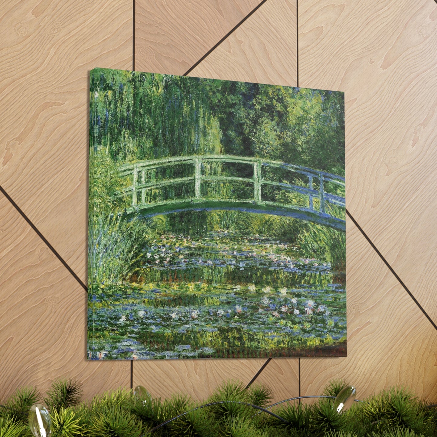 Water Lilies and Japanese Bridge by Claude Monet - Canvas Print