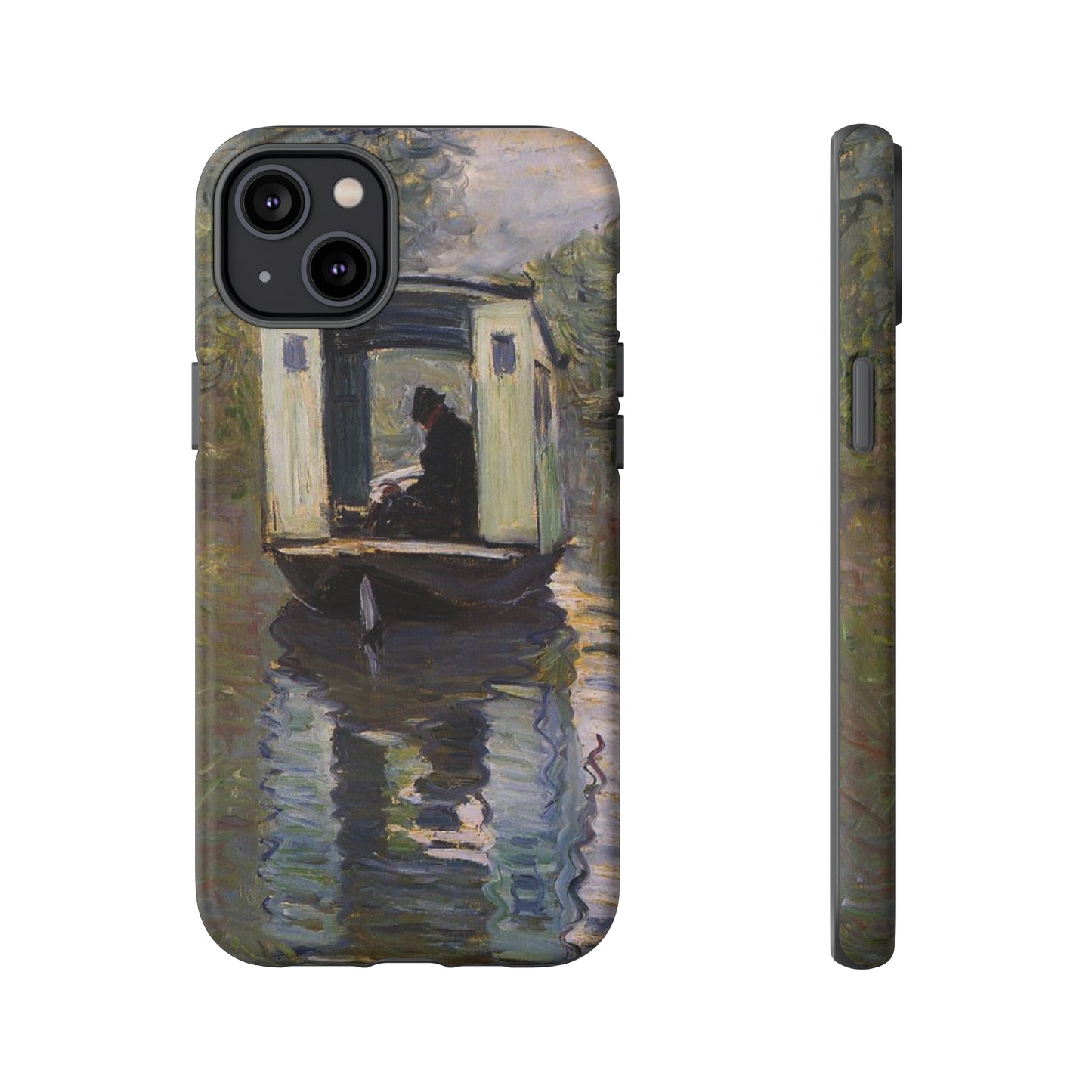 The Studio Boat by Claude Monet - Cell Phone Case