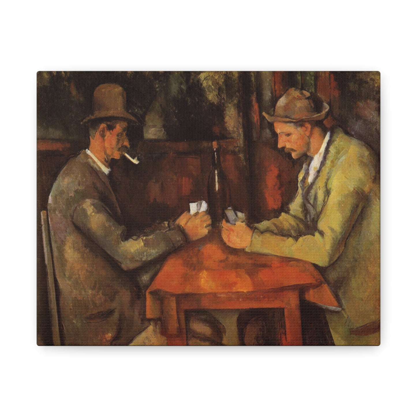 The Card Players by Paul Cezanne - Canvas Print