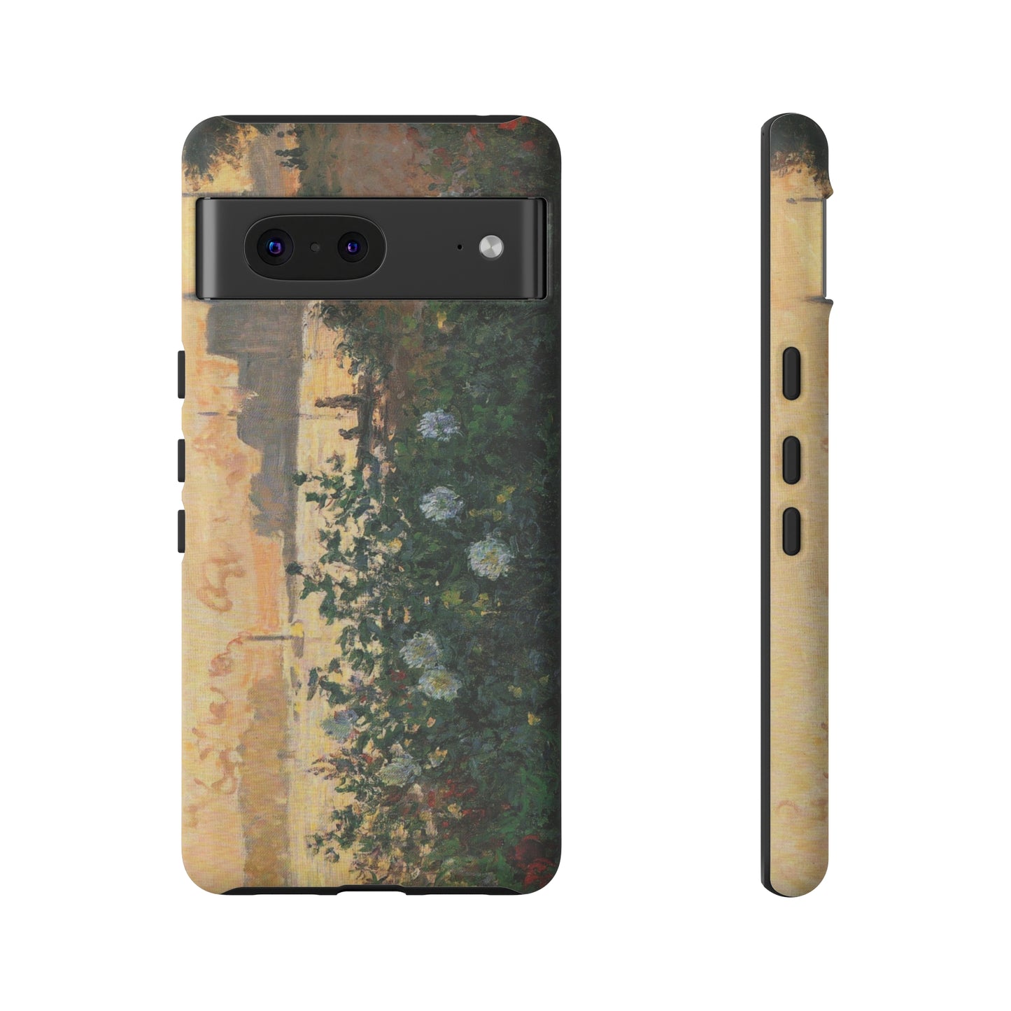 Flowered Riverbank, Argenteuil by Claude Monet - Cell Phone Case