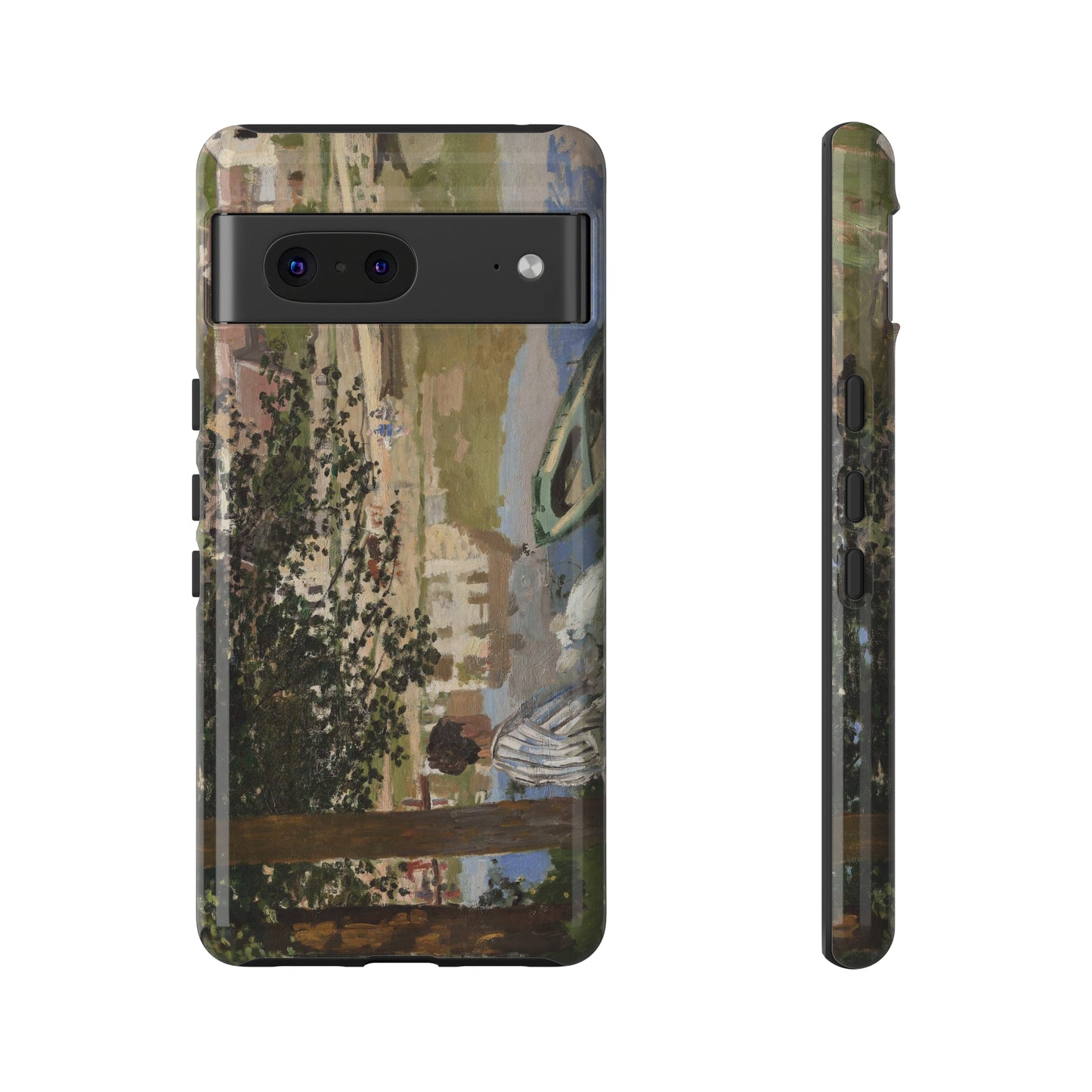 On the Bank of the Seine by Claude Monet - Cell Phone Case