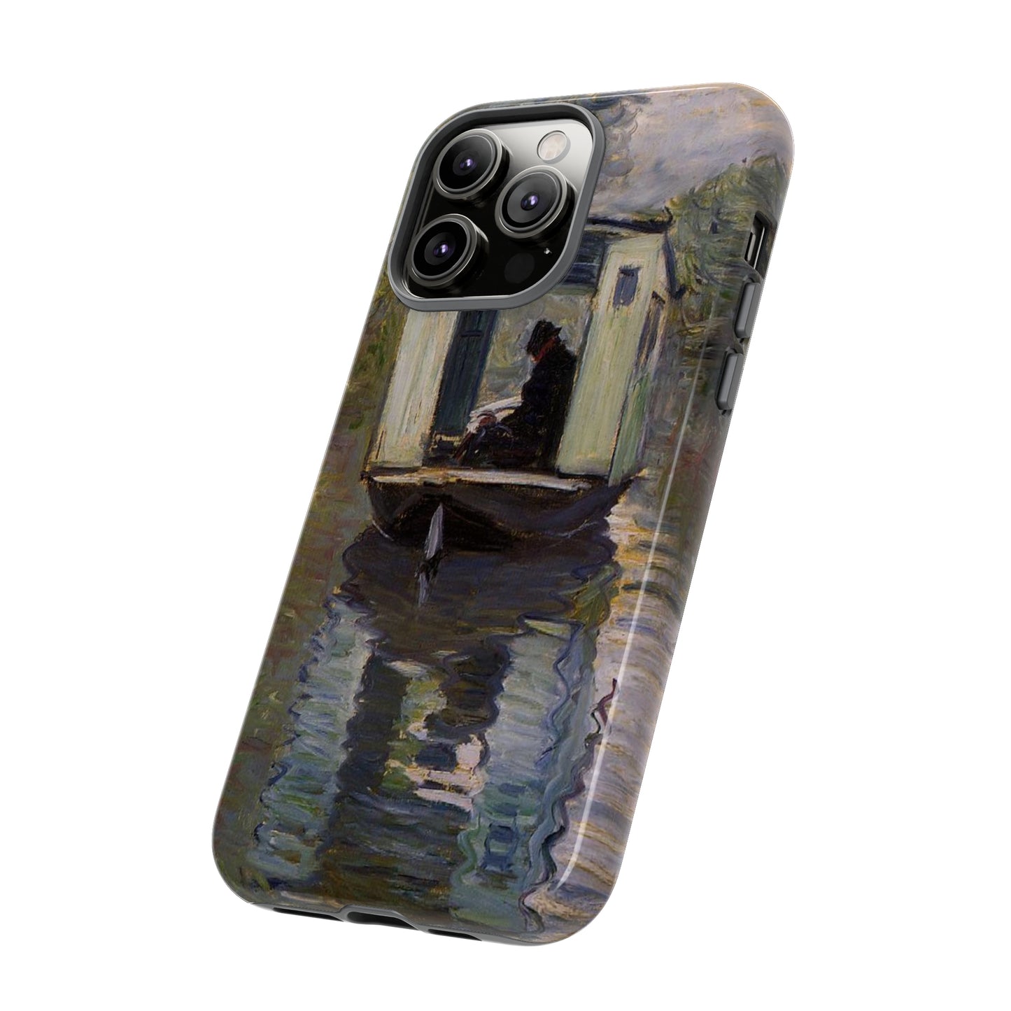 The Studio Boat by Claude Monet - Cell Phone Case