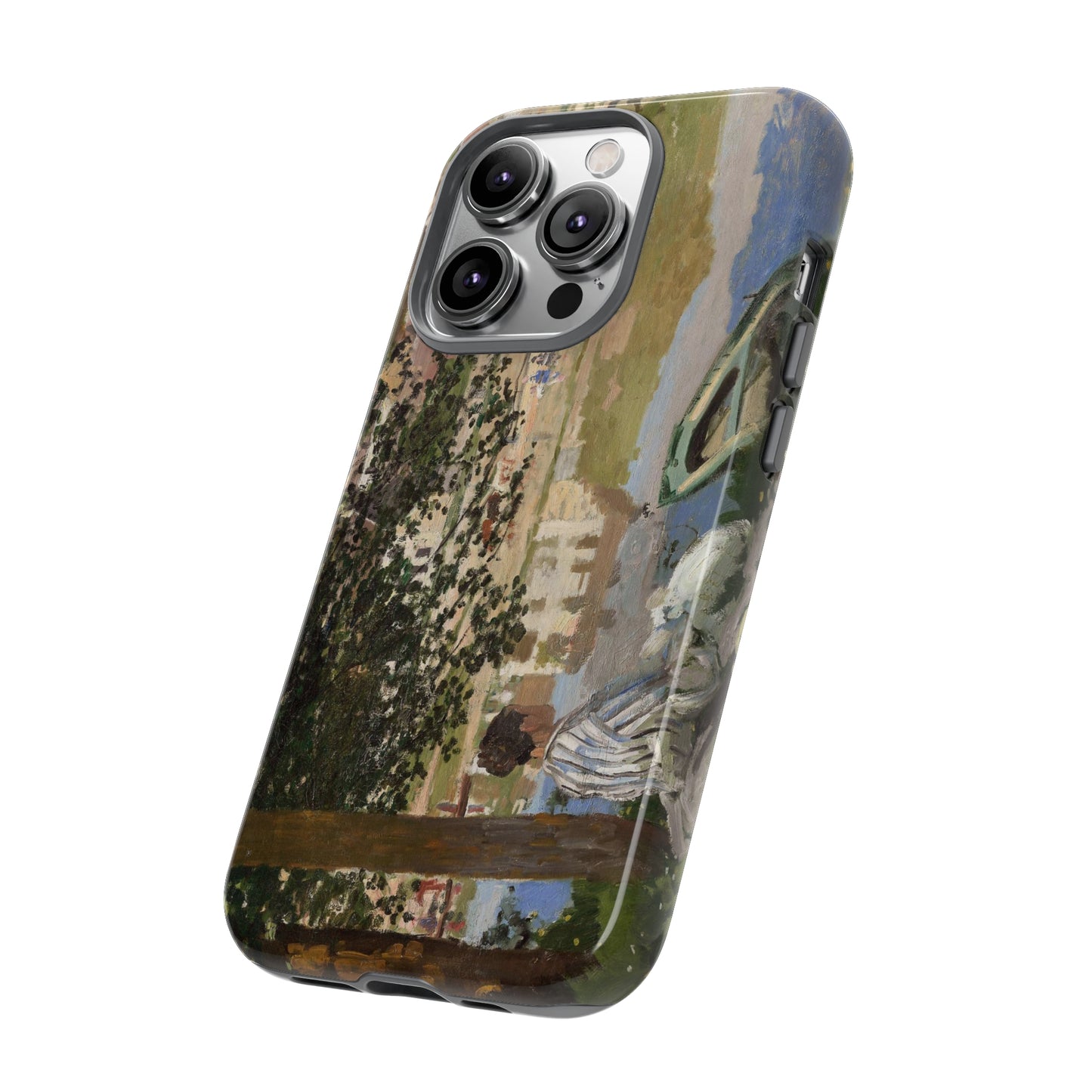 On the Bank of the Seine by Claude Monet - Cell Phone Case