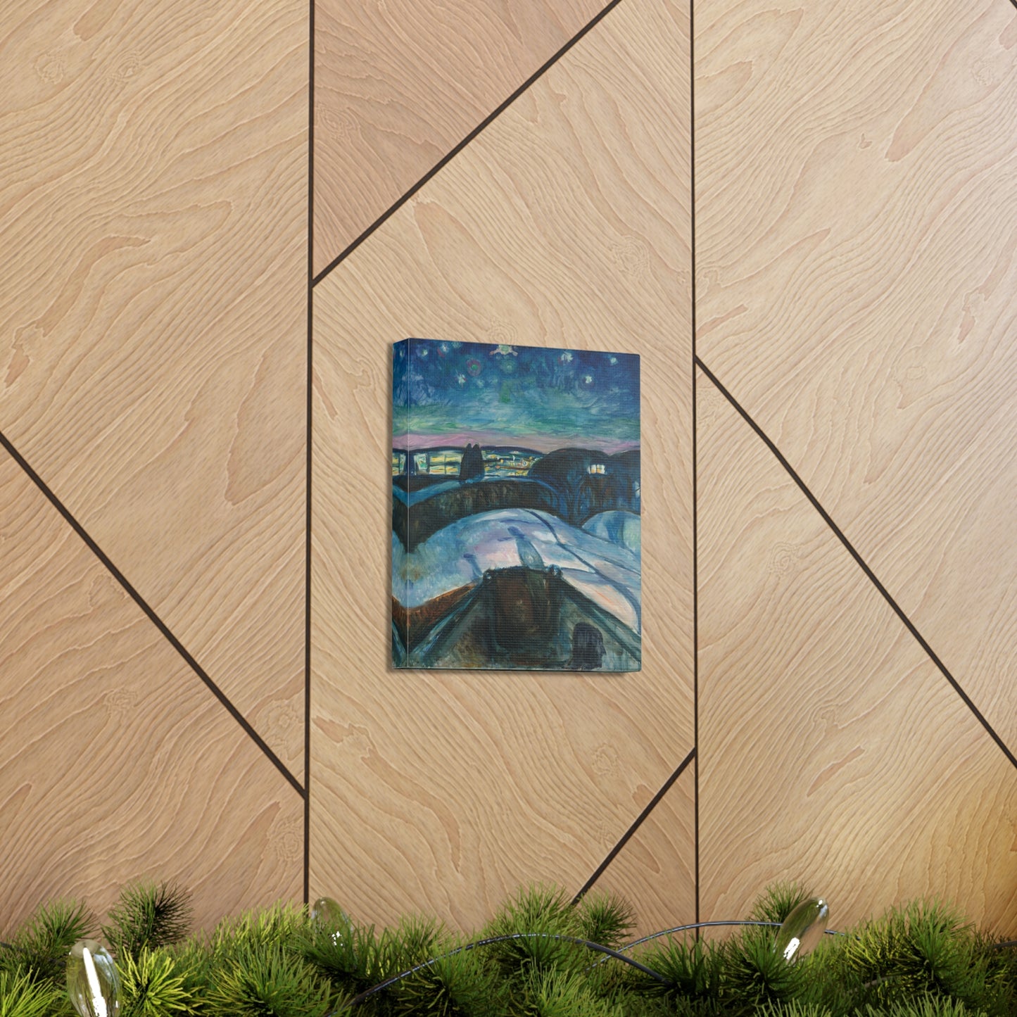 Starry Night by Edvard Munch - Canvas Print
