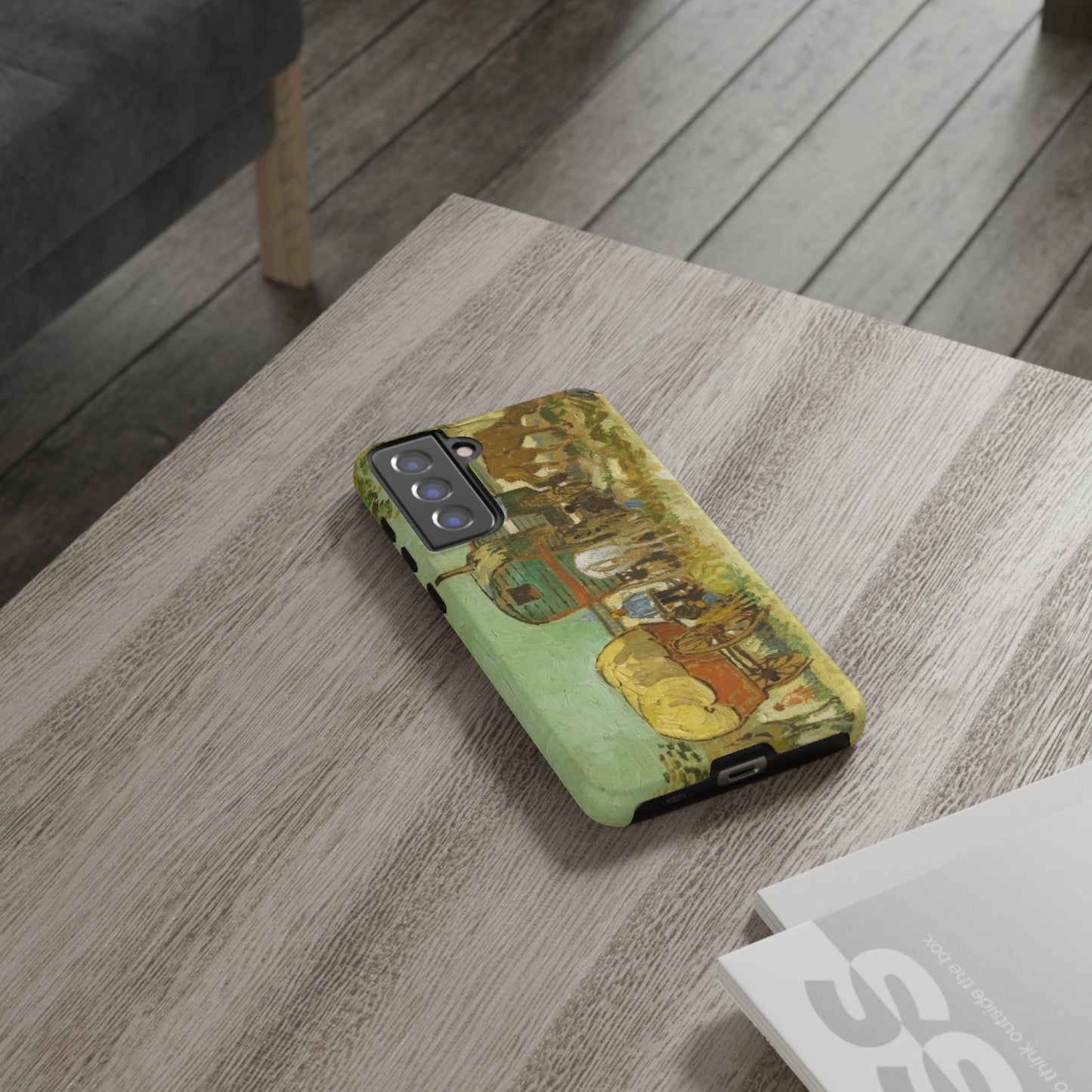 Encampment of Gypsies with Caravans by Vincent Van Gogh - Cell Phone Case