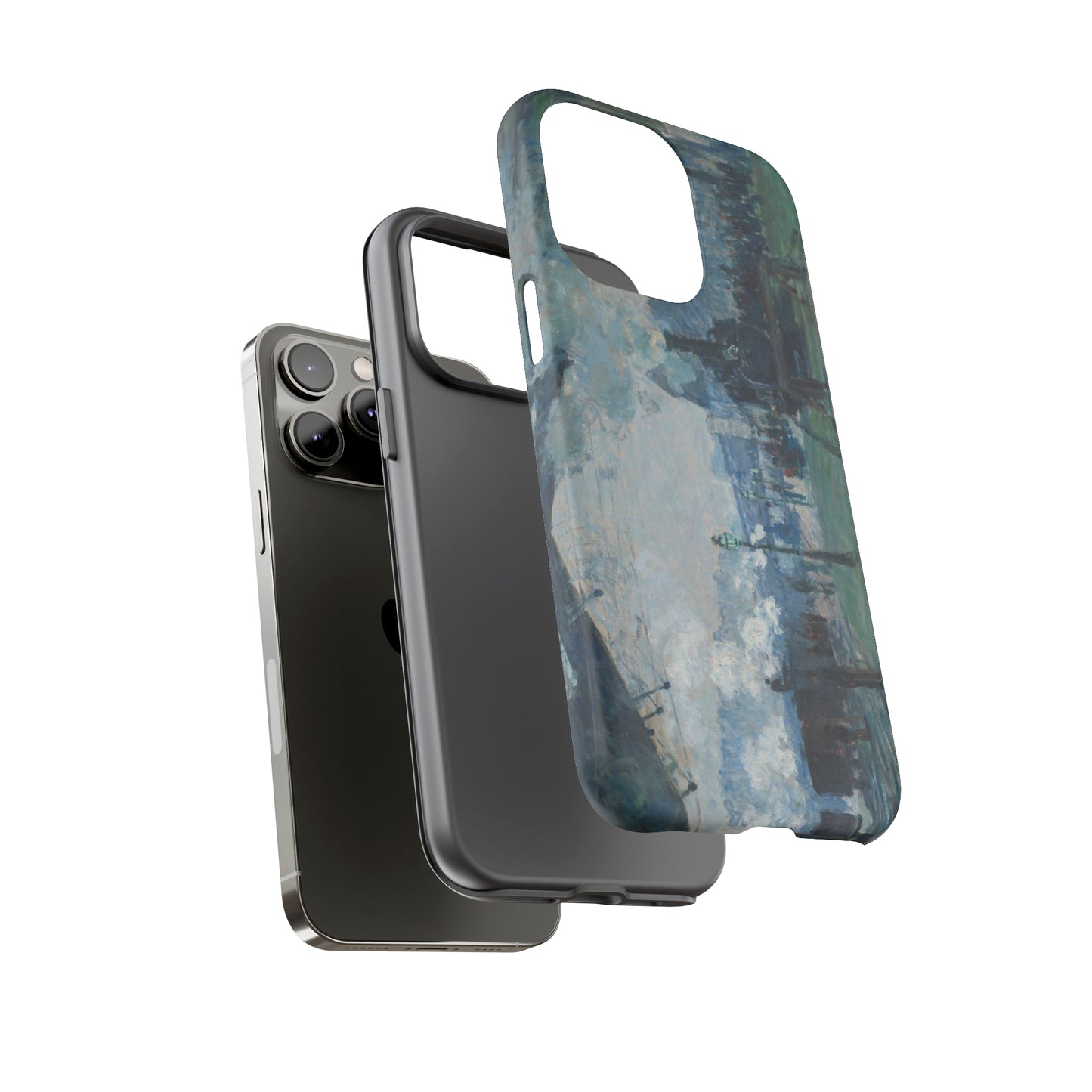 Arrival of the Normandy Train by Claude Monet - Cell Phone Case