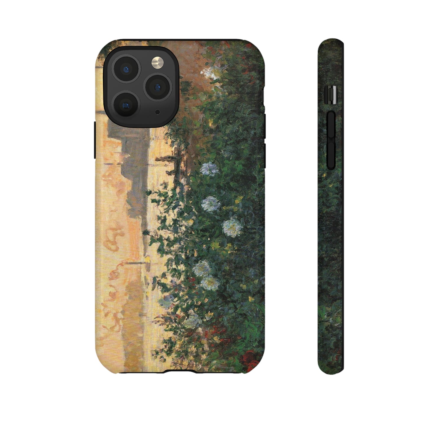 Flowered Riverbank, Argenteuil by Claude Monet - Cell Phone Case